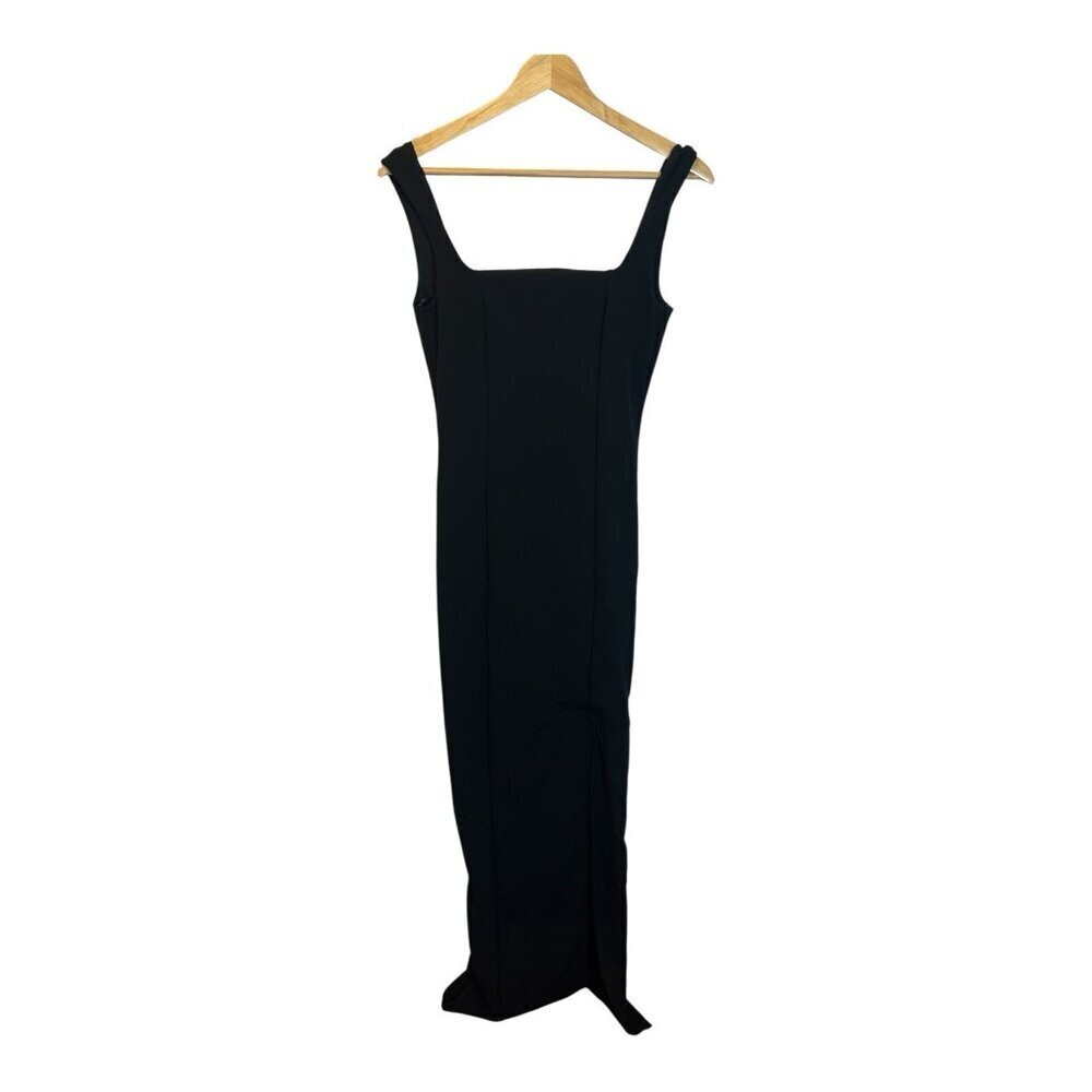 Lulus Inspiring Allure Black Square Neck Column Maxi Dress Small Formal NWOT - Picture 4 of 10